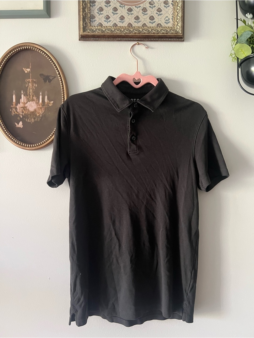 Apt. 9 Dark Grey Short-Sleeve Polo